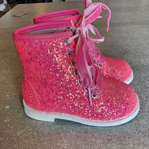 A Bear Co Pink Combat Boots